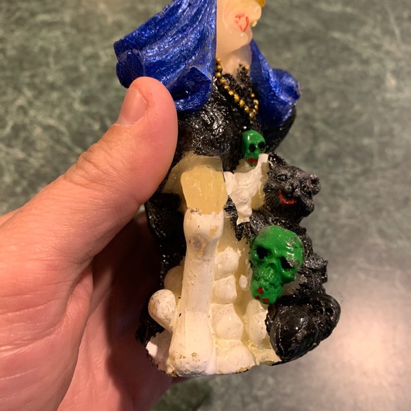 Vintage Halloween Witch w/ Skulls Candle UNUSED - Picture 2 of 4